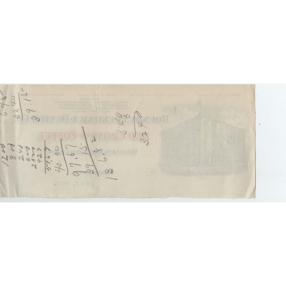1922 Roundy Peckham & Dexter Co Milwaukee Red Cross Mills Coffee Letterhead - Picture 2 of 2